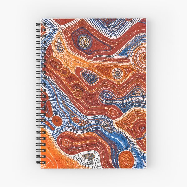 Item preview, Aboriginal Inspired Dot Art - Crimson Gorges With Water designed and sold by GrinGalore.