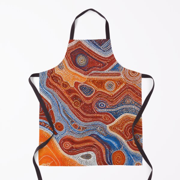 Item preview, Aboriginal Inspired Dot Art - Crimson Gorges With Water designed and sold by GrinGalore.