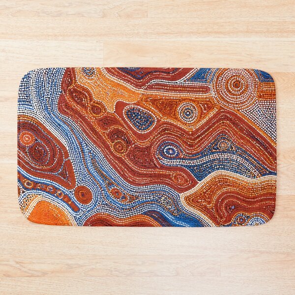 Item preview, Aboriginal Inspired Dot Art - Crimson Gorges With Water designed and sold by GrinGalore.