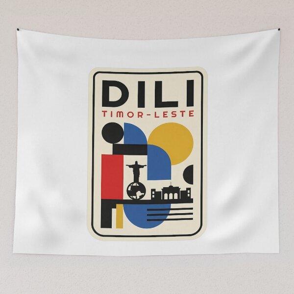 Item preview, Dili Timor-Leste Geometric Mid Century Travel Aesthetic designed and sold by k3rstman1.