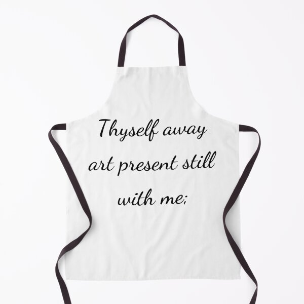 Item preview, "Thyself away art present still with me;" - handwriting black designed and sold by ariksworld.