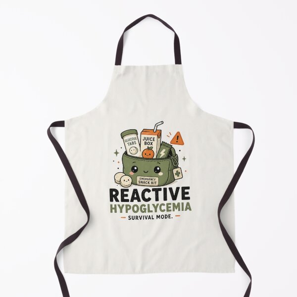 Item preview, Reactive Hypoglycemia Survival Mode - Funny Low Blood Sugar Awareness Design designed and sold by BlackSector77.