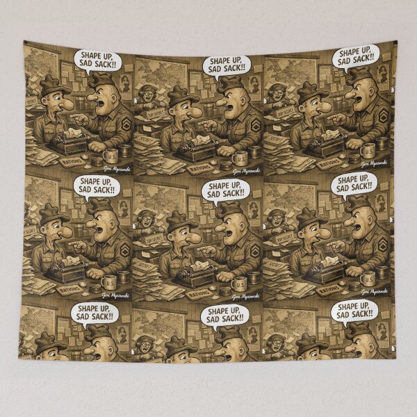 Item preview, Sad Sack June 1942 Sgt. George Baker and unnamed private Ben Schnall designed and sold by The Art Queen Of Michigan .