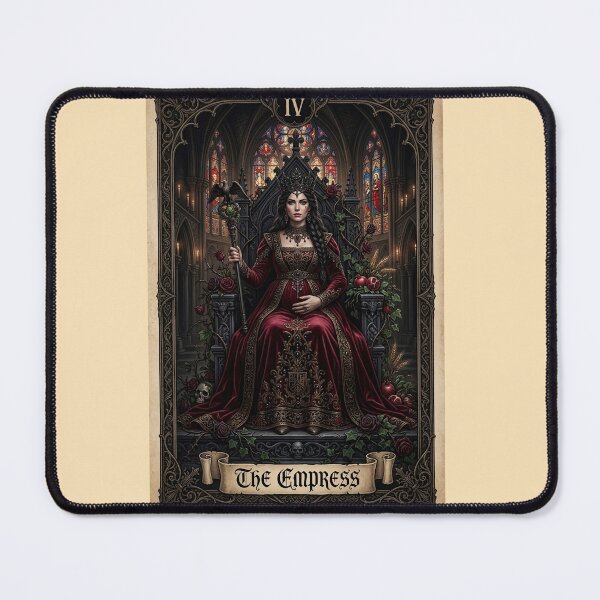 Item preview, The Empress from the Dark medieval Gothic Tarot Deck Major Arcana Cards designed and sold by Studio77-Gothic.
