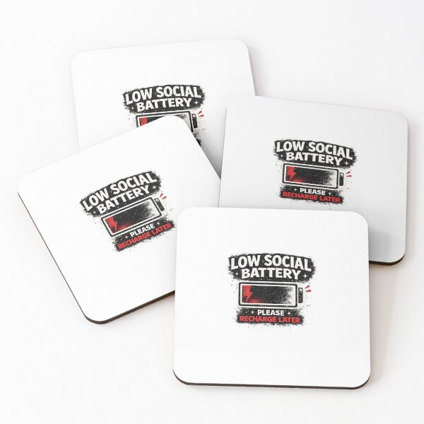 Item preview, Low Social Battery | Introvert Energy designed and sold by Point Blank Club.