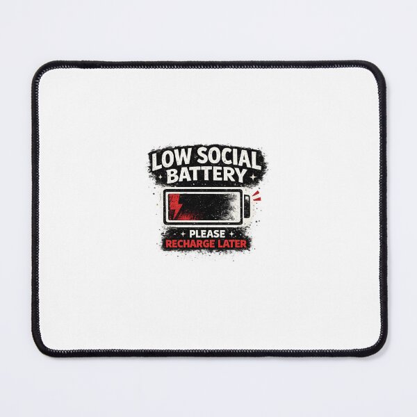 Item preview, Low Social Battery | Introvert Energy designed and sold by Point Blank Club.