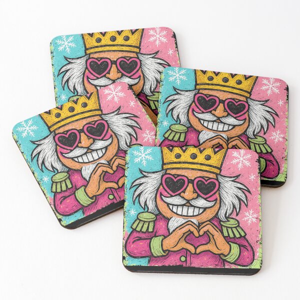 Item preview, Pink Nutcracker King Christmas Love designed and sold by varin-studio.