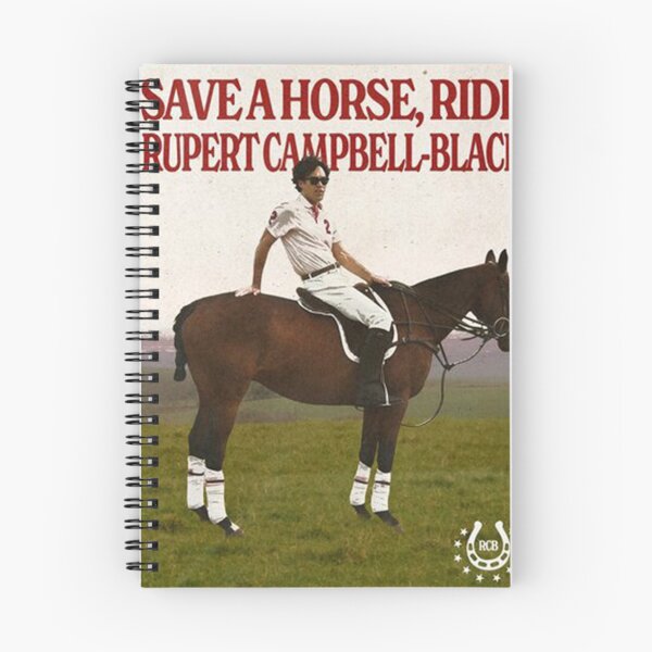 Item preview, Vintage Save a Horse - Ride Rupert Campbell Black Poster designed and sold by nicholaswaldrop.