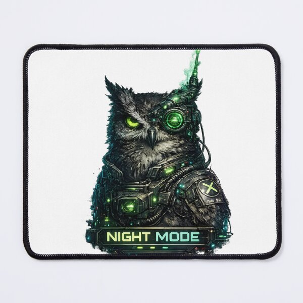 Item preview, NIGHT MODE – Cyber Owl designed and sold by RebelVibeX.