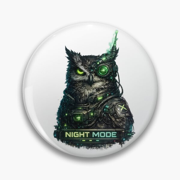 Item preview, NIGHT MODE – Cyber Owl designed and sold by RebelVibeX.