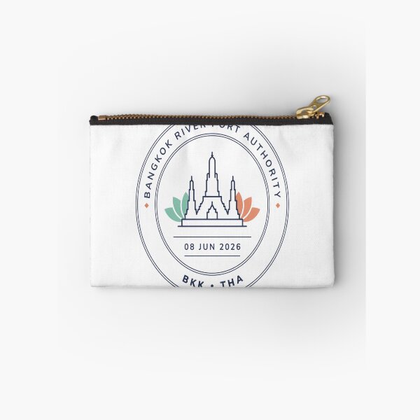 Item preview, Bangkok Mid‑Century Passport Stamp Retro Travel Sticker designed and sold by stickercuffs.