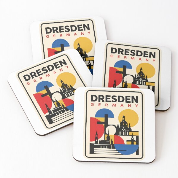 Item preview, Dresden Germany Bauhaus Style Geometric Skyline designed and sold by k3rstman1.