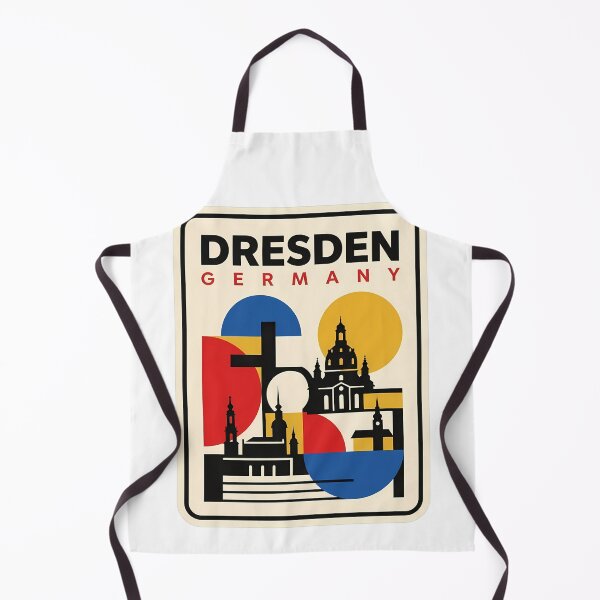 Item preview, Dresden Germany Bauhaus Style Geometric Skyline designed and sold by k3rstman1.
