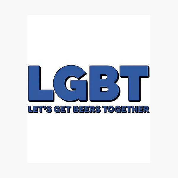 Item preview, LGBT Let’s Get Beer Together Beer Lover Drinking designed and sold by SapfireStuArt.