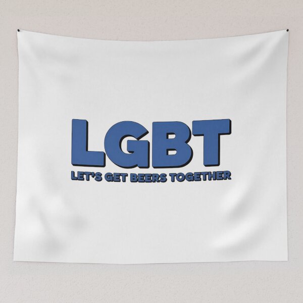 Item preview, LGBT Let’s Get Beer Together Beer Lover Drinking designed and sold by SapfireStuArt.