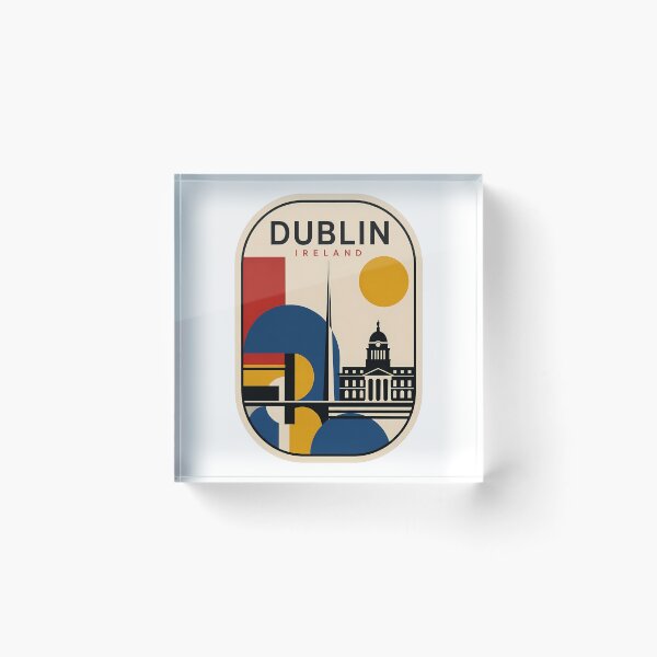 Item preview, Dublin Ireland Minimalist Retro Geometric Skyline designed and sold by k3rstman1.
