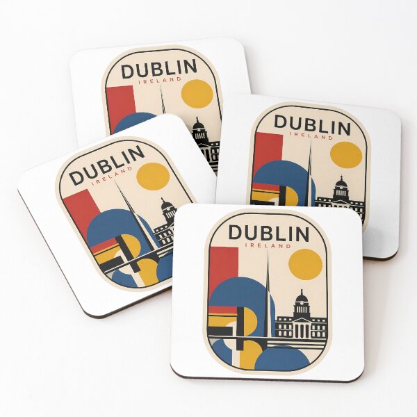 Item preview, Dublin Ireland Minimalist Retro Geometric Skyline designed and sold by k3rstman1.