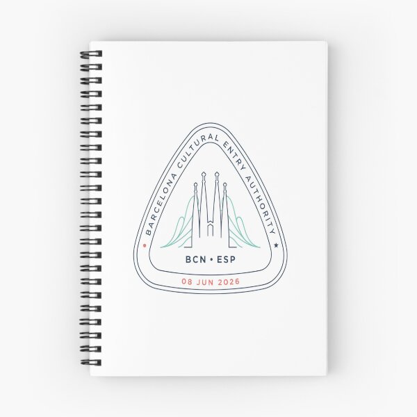 Item preview, Barcelona Mid‑Century Passport Stamp Retro Travel Sticker designed and sold by stickercuffs.