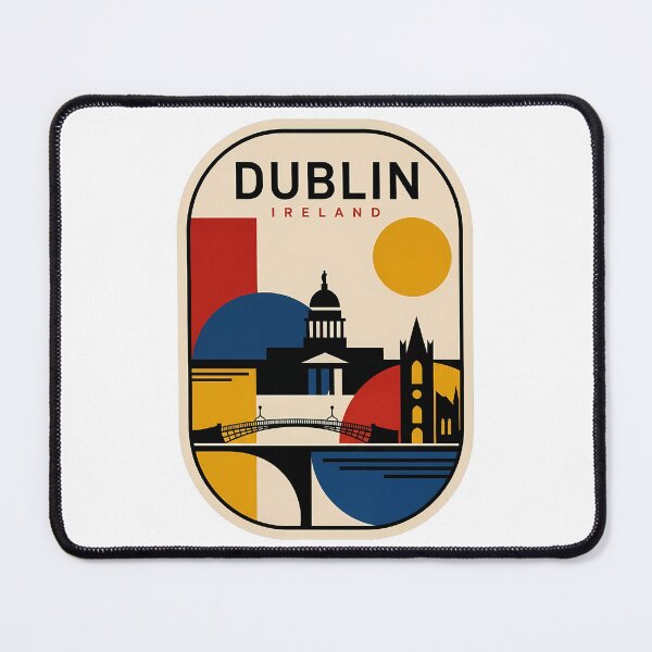 Item preview, Dublin Ireland Skyline Retro Geometric Travel designed and sold by k3rstman1.