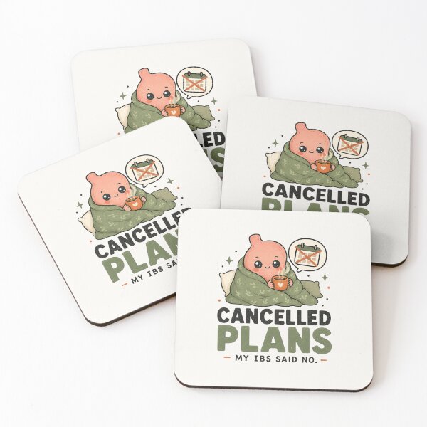 Item preview, Cancelled Plans - Funny IBS Awareness Digestive Health Design designed and sold by BlackSector77.