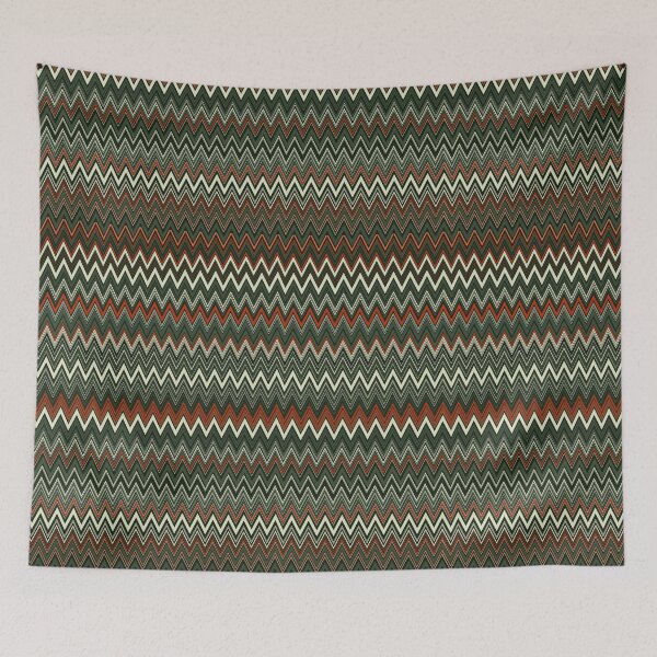 Item preview, Missoni textile vector seamless repeat pattern with retro colors designed and sold by Retro Street Studios.