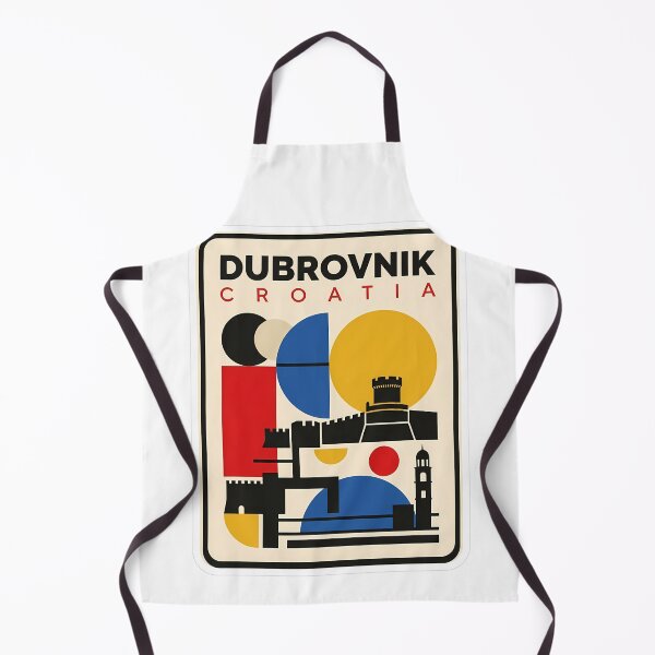Item preview, Dubrovnik Croatia Abstract Geometric Travel Poster Style designed and sold by k3rstman1.