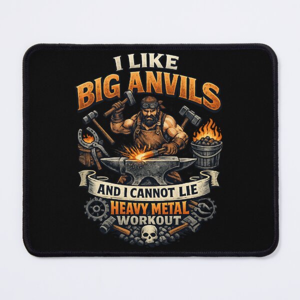 Item preview, I Like Big Anvils and I Cannot Lie – Funny Blacksmith Heavy Metal Workout designed and sold by SidTastic .