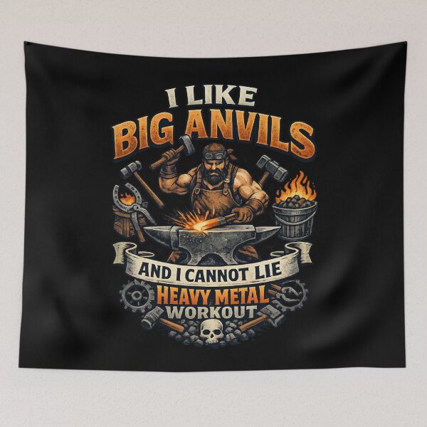 Item preview, I Like Big Anvils and I Cannot Lie – Funny Blacksmith Heavy Metal Workout  designed and sold by SidTastic .