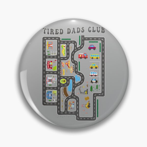 Item preview, Tired Dads Club Mat Road Race Track (On Back) designed and sold by GreggRoss.
