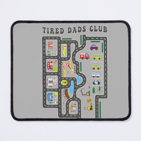 Item preview, Tired Dads Club Mat Road Race Track (On Back) designed and sold by GreggRoss.