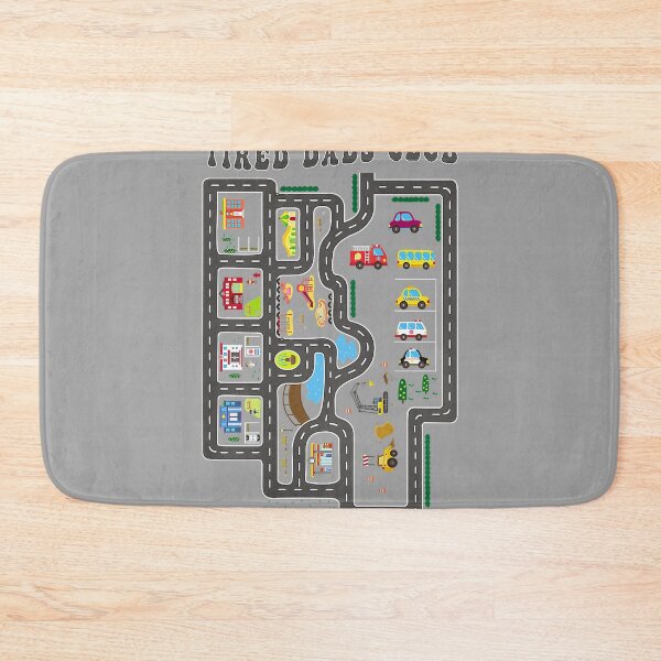 Item preview, Tired Dads Club Mat Road Race Track (On Back) designed and sold by GreggRoss.