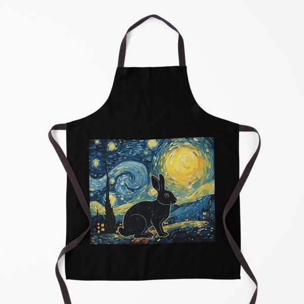Item preview, Bunny Starry Night Van Gogh Art Rabbit Lover Men Women designed and sold by Littermin.