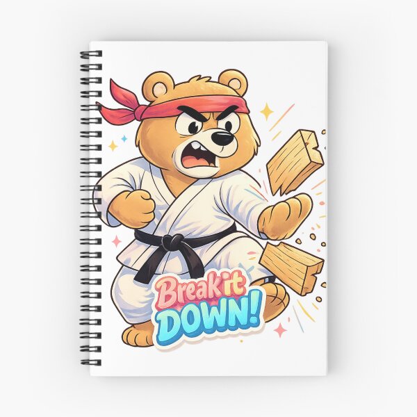 Item preview, Karate Bear Shirt – Break it Down Funny Martial Arts designed and sold by SoftSproutstu.