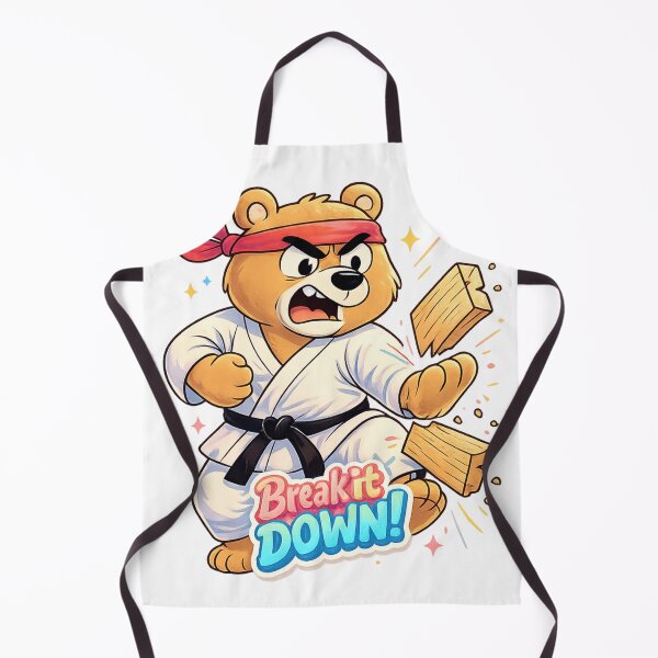 Item preview, Karate Bear Shirt – Break it Down Funny Martial Arts designed and sold by SoftSproutstu.
