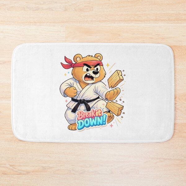 Item preview, Karate Bear Shirt – Break it Down Funny Martial Arts designed and sold by SoftSproutstu.