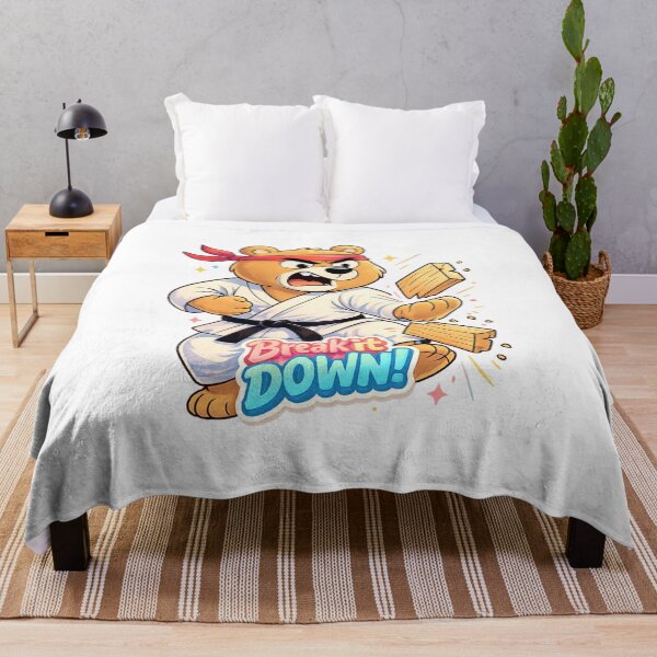 Item preview, Karate Bear Shirt – Break it Down Funny Martial Arts designed and sold by SoftSproutstu.