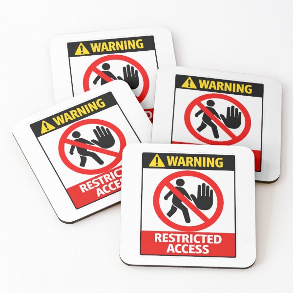Item preview, Warning: Restricted Access designed and sold by Beluga Cat.