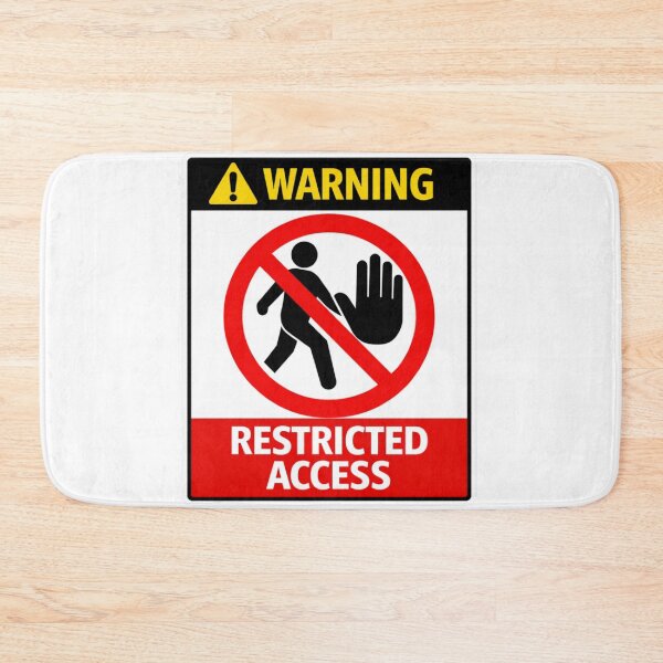 Item preview, Warning: Restricted Access designed and sold by Beluga Cat.
