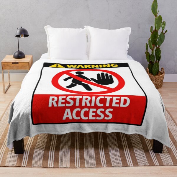 Item preview, Warning: Restricted Access designed and sold by Beluga Cat.