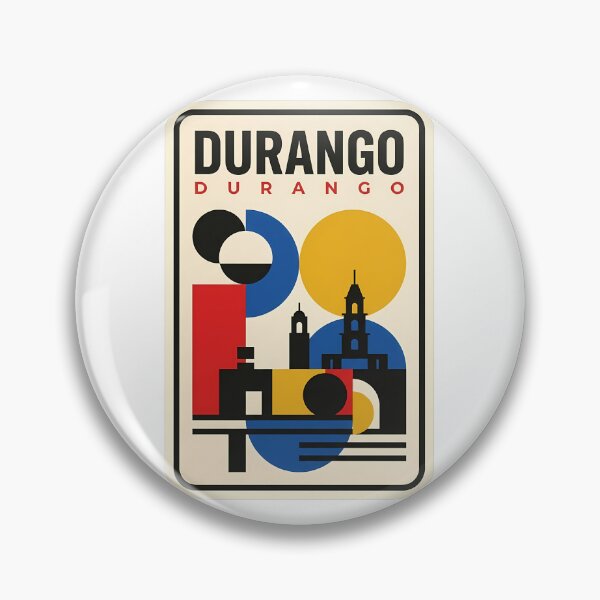 Item preview, Retro Durango Mexico Bauhaus Geometric Cityscape designed and sold by k3rstman1.