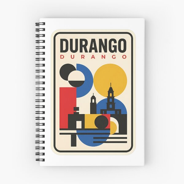 Item preview, Retro Durango Mexico Bauhaus Geometric Cityscape designed and sold by k3rstman1.