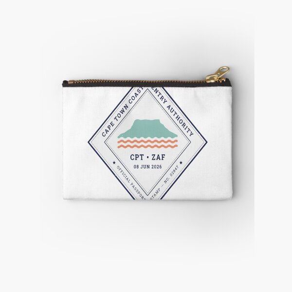 Item preview, Cape Town Mid‑Century Passport Stamp Retro Travel Sticker designed and sold by stickercuffs.
