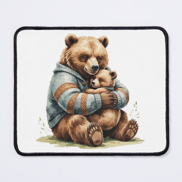Item preview, Papa Bear And Baby Bear Hug Watercolor Father's Day designed and sold by AQUILAKREO.