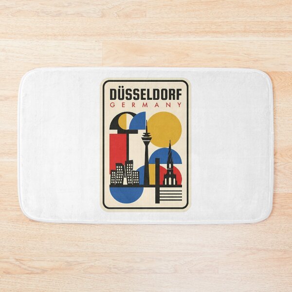 Item preview, Vintage Dusseldorf Germany Geometric Skyline Architecture designed and sold by k3rstman1.