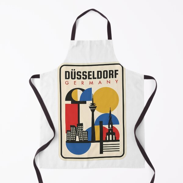 Item preview, Vintage Dusseldorf Germany Geometric Skyline Architecture designed and sold by k3rstman1.