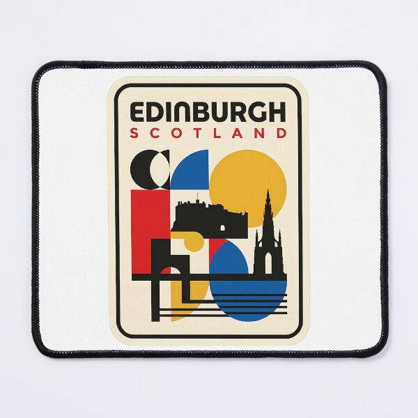 Item preview, Retro Edinburgh Scotland Bauhaus Geometric Travel designed and sold by k3rstman1.