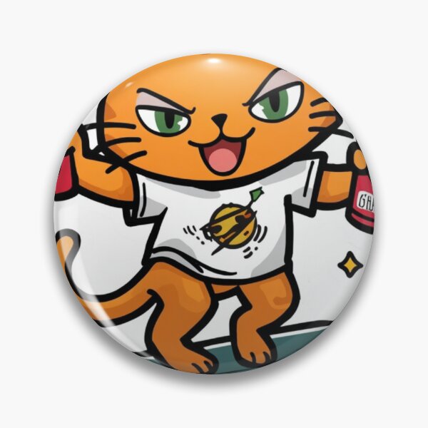 Item preview, Radical Skater Cat with Energy Drink and Flare designed and sold by redblink store.