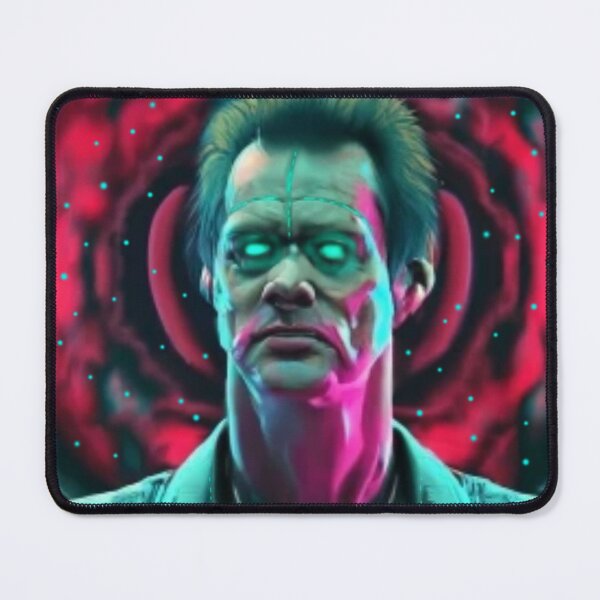 Item preview, Jim Carrey Cyberpunk Portrait - Futuristic Synthwave Art designed and sold by LilianStrauss.