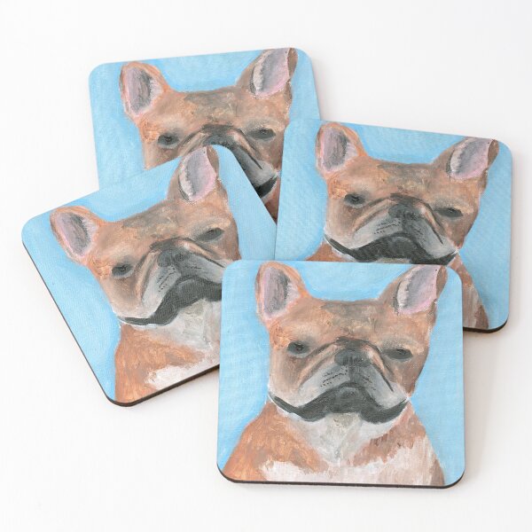 Item preview, Fawn French Bulldog Portrait designed and sold by Tayla-Joan-Art.