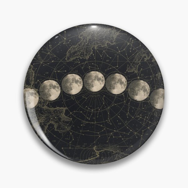 Item preview, Gilded Moon Phase Chart designed and sold by PictorialWhimsy.